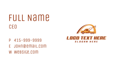 Industrial Crane Truck Business Card Image Preview