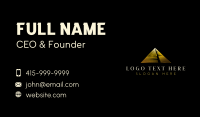 Professional Finance Pyramid Business Card Design