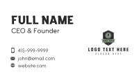 Shield Saw Blade Carpentry Business Card