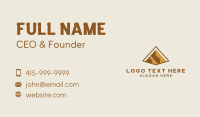 Pyramid Landmark Architect Business Card Design