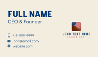 United States Flag Mountain Business Card