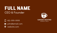 Coffee Mug Lettermark Business Card