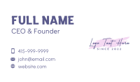 Salon Business Card example 3