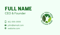 Human Nature Leaf Business Card Design