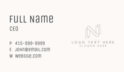 Notary Legal Advice Firm Business Card
