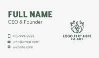 Natural Leaf Candle Business Card