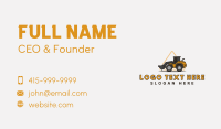 Industrial Construction Bulldozer Business Card