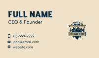 Mountain Forest Camping Business Card