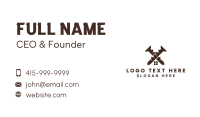 Home Builder Construction Screw Business Card