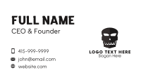 Black Skull Business Card Design
