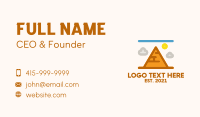 Egyptian Pyramid Structure  Business Card