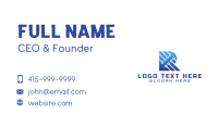Technological Letter R Business Card