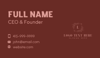 Boutique Beauty Lifestyle Business Card