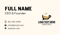 Coffee Stand Business Card example 1