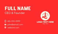 Red Rocket Launch Business Card Design