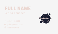 Graffiti Ink Splatter Wordmark Business Card Design