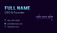 Retro Pixel Arcade Business Card