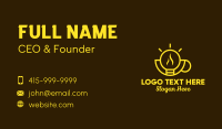 Yellow Bulb Cup Business Card