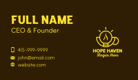 Yellow Bulb Cup Business Card