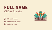 Hawaiian Tiki Torch Business Card