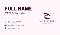 Cosmetic Eyelashes Beauty Business Card