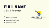 Lacrosse Team Shield Business Card
