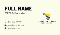 Lacrosse Team Shield Business Card Design