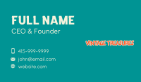 Graffiti Statement Wordmark Business Card Image Preview