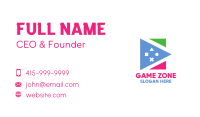 Polygon Game Shape Business Card Image Preview