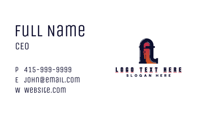 Pipe Wrench Plumbing Business Card