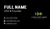 Music Streaming Frequency Business Card Design