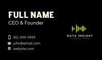 Music Streaming Frequency Business Card