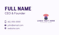 Gladiator Signal Helmet Business Card