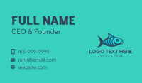 Blue Green Aquatic Fish Business Card