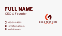 Corporate Letter G Business Card
