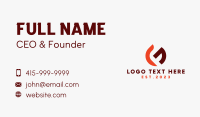 Corporate Letter G Business Card Design