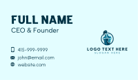 Cleaning Mop Bucket Business Card Design