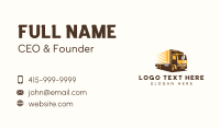 Forwarding Truck Vehicle Business Card Design