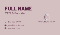 Feminine Beauty Flower Business Card Design