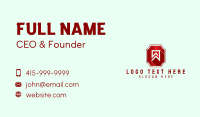 Modern Banner Emblem Business Card