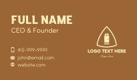 Simple Triangle Door Business Card Design