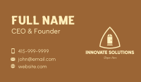 Simple Triangle Door Business Card Design