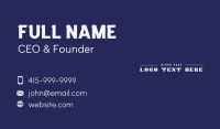 Cyber Hacker Wordmark Business Card