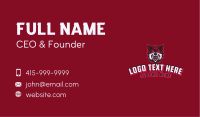 Red Angry Wolf Gaming Business Card