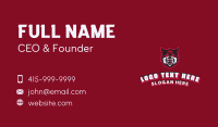 Red Angry Wolf Gaming Business Card