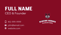 Red Angry Wolf Gaming Business Card Image Preview