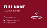 Red Angry Wolf Gaming Business Card Image Preview