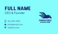 Blue Flying Eagle Business Card Image Preview