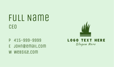Lawn Soil Grass Business Card Image Preview