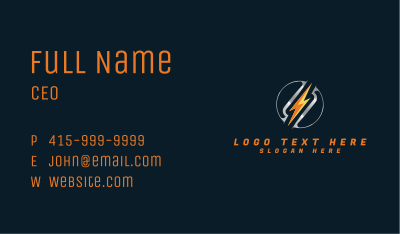 Thunder Power Voltage Business Card